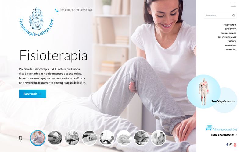 Página do site fisioterapia-lisboa.com