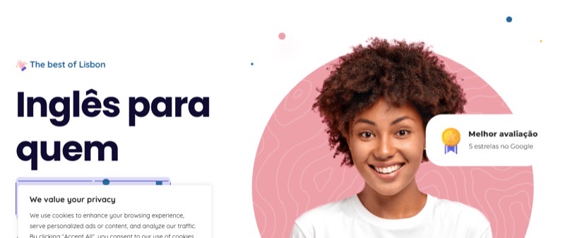 Página do site marquesidiomas.com