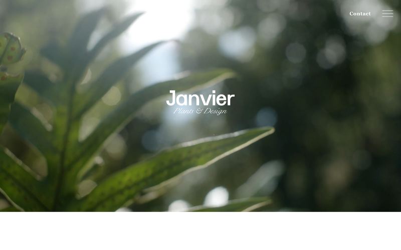 Página do site janvierplants.com