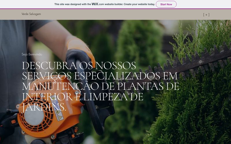 Página do site da Verde Selvagem