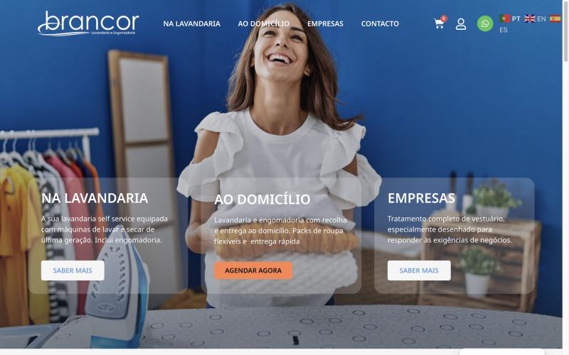 Página do site brancor.pt