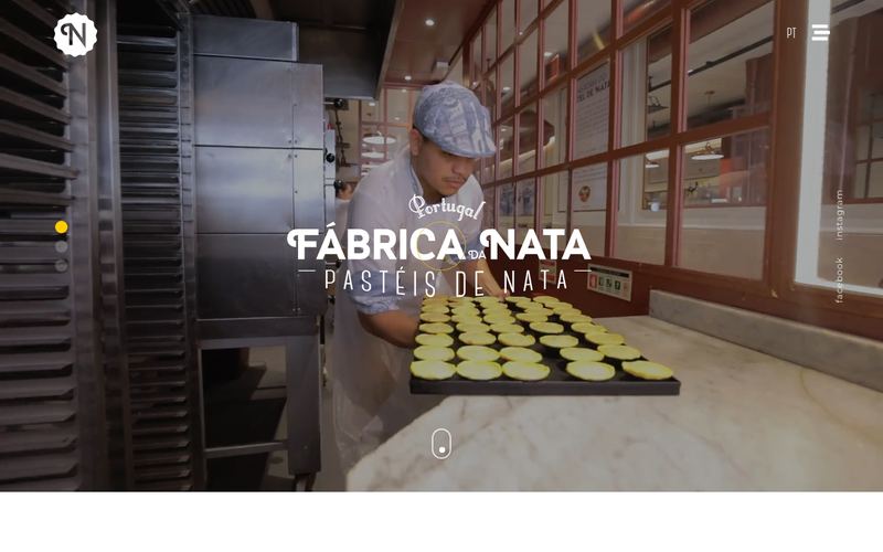 Página do site fabricadanata.pt